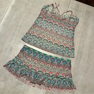 Kenneth Cole Multicolor Patterned Swim